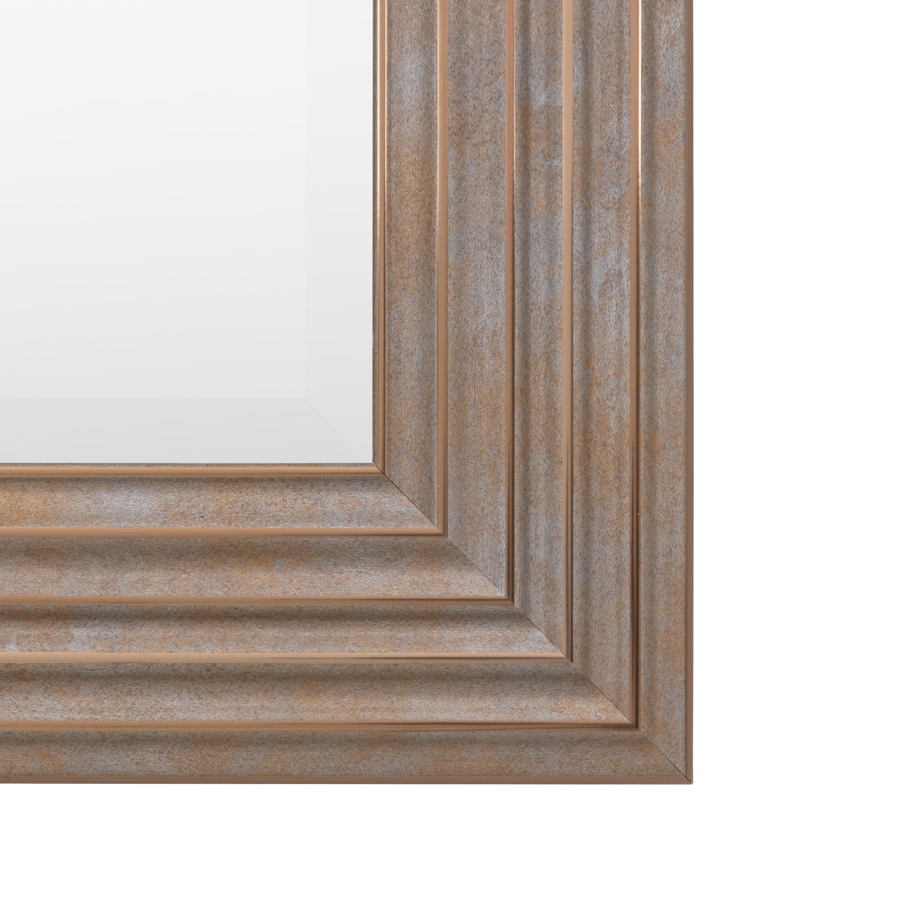 Santiago Rustic Gold Square Wall Mirror